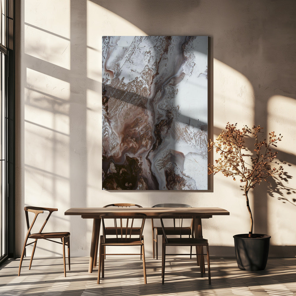 Timeless Art -Earthly Currents 2 - earth marble | Canvas