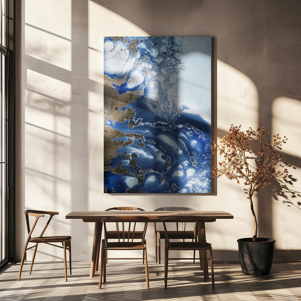 Peaceful - Ocean Wave Waltz  - Oceanic textures | Canvas