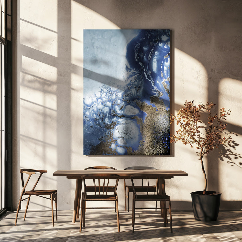 Zen Art &#039;Ocean Wave Waltz  2&#039; - Watercolor waves | Canvas
