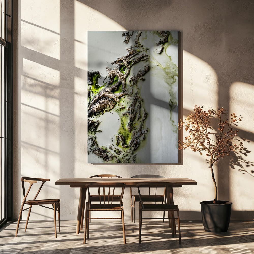 Contemporary Art - Olive Enigma -  Green accent | Canvas