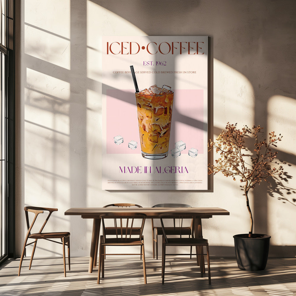 Refreshing Glass of Iced Coffee | Canvas