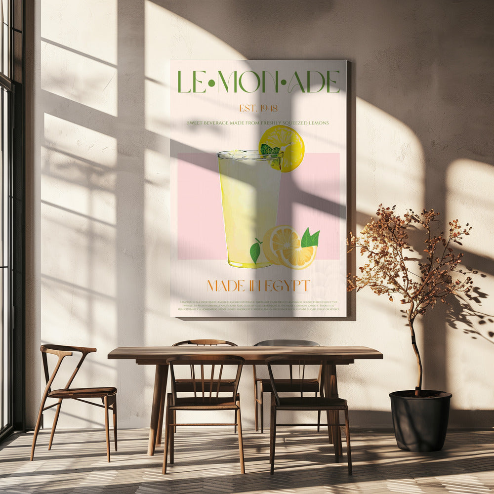 Refreshing Glass of Lemonade | Canvas