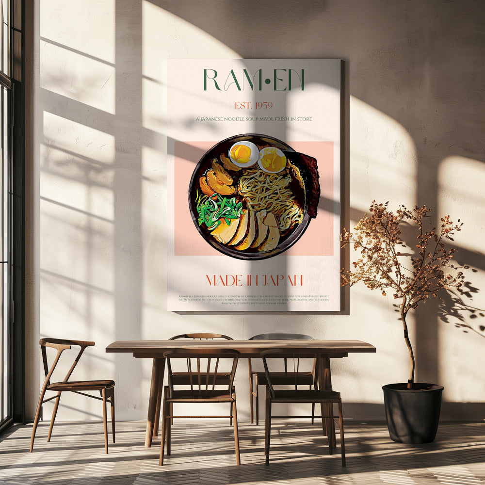 Savoring Japanese Ramen Bowl | Canvas