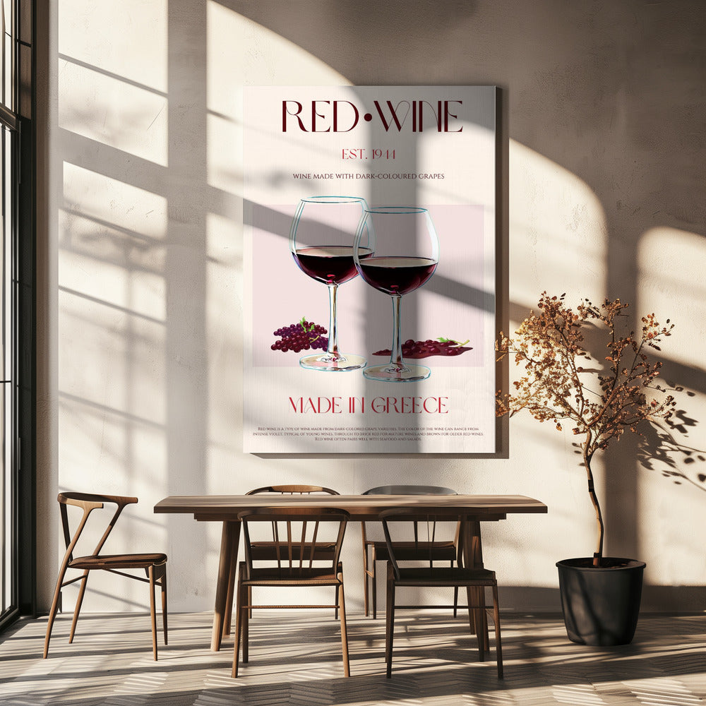 Greek Wine Elegance | Canvas
