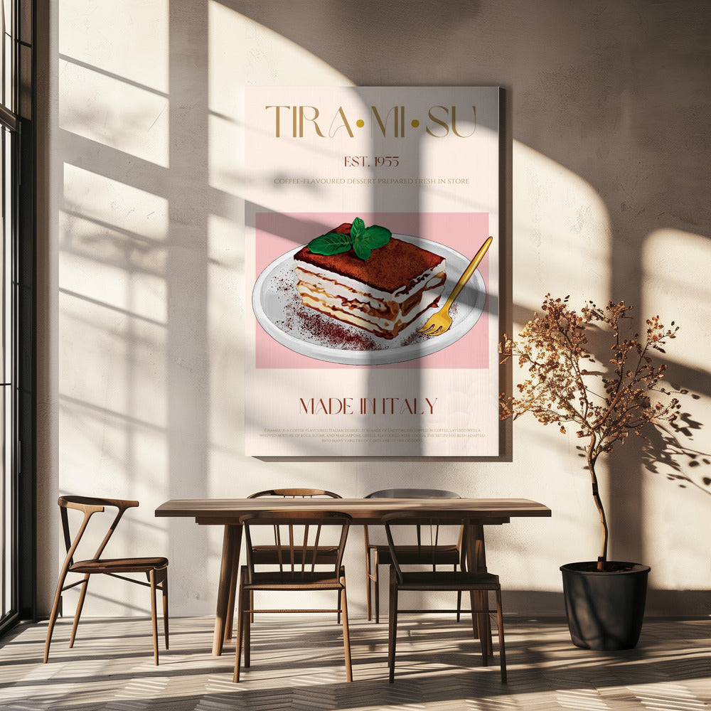 Classic Italian Tiramisu Print | Canvas