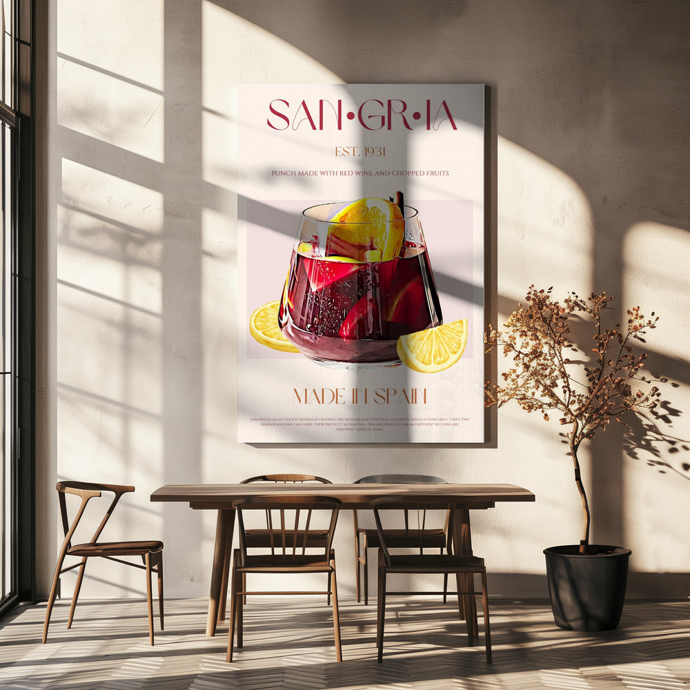 A Glass Filled With Red Wine | Canvas