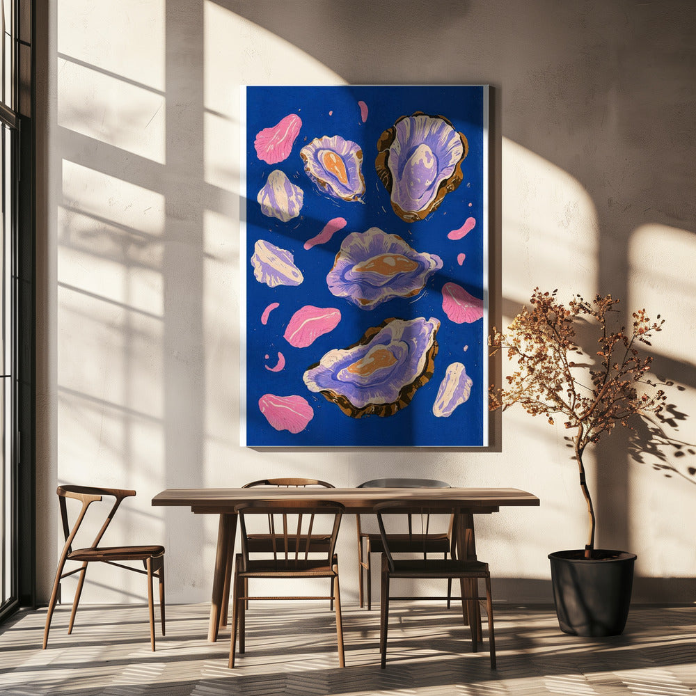 Oysters in Orbit | Canvas