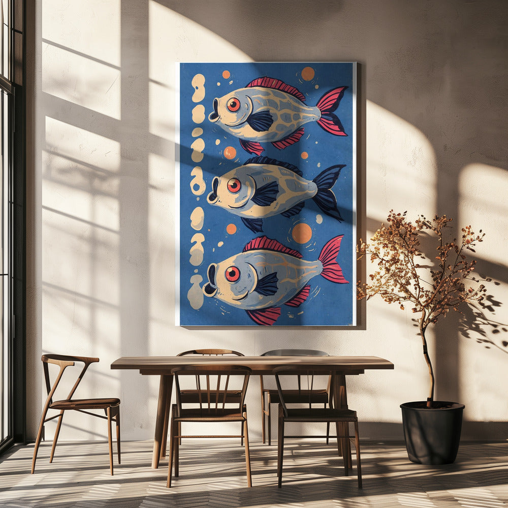 Cosmic Koi Dance | Canvas