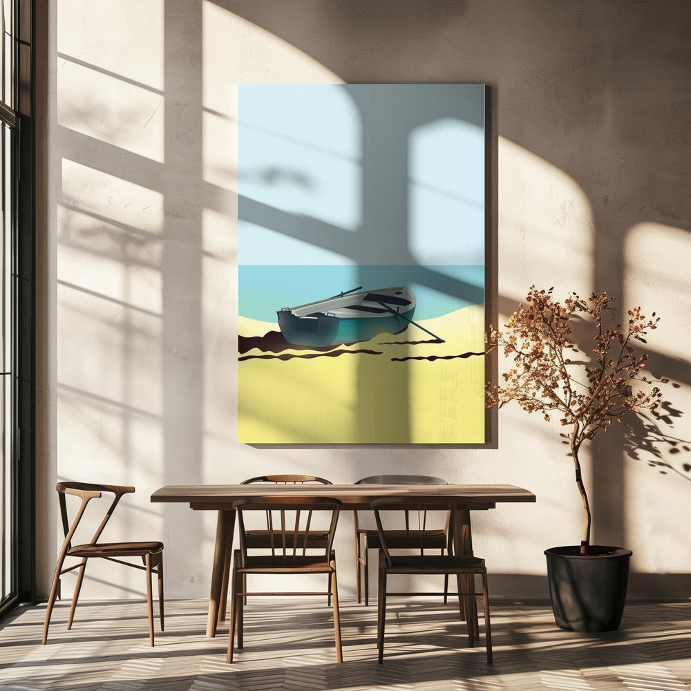 Boat on Beach | Canvas