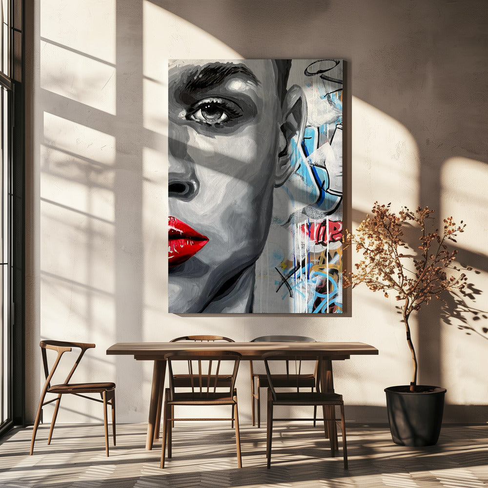 Vivid Graffiti Glance | Canvas