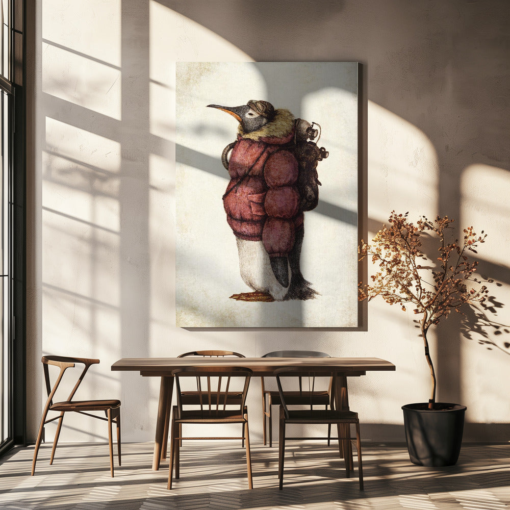 Skybound Penguin | Canvas