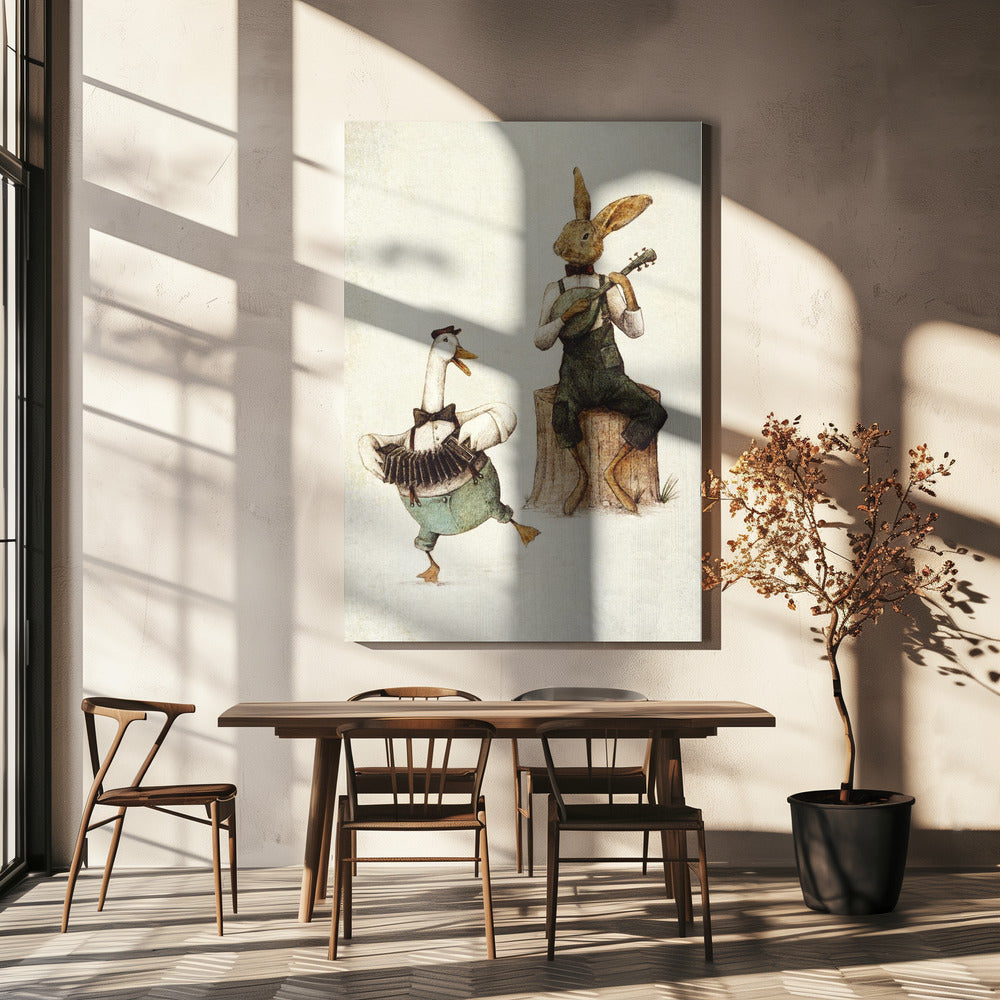 Feathered &amp; Furry Harmony | Canvas