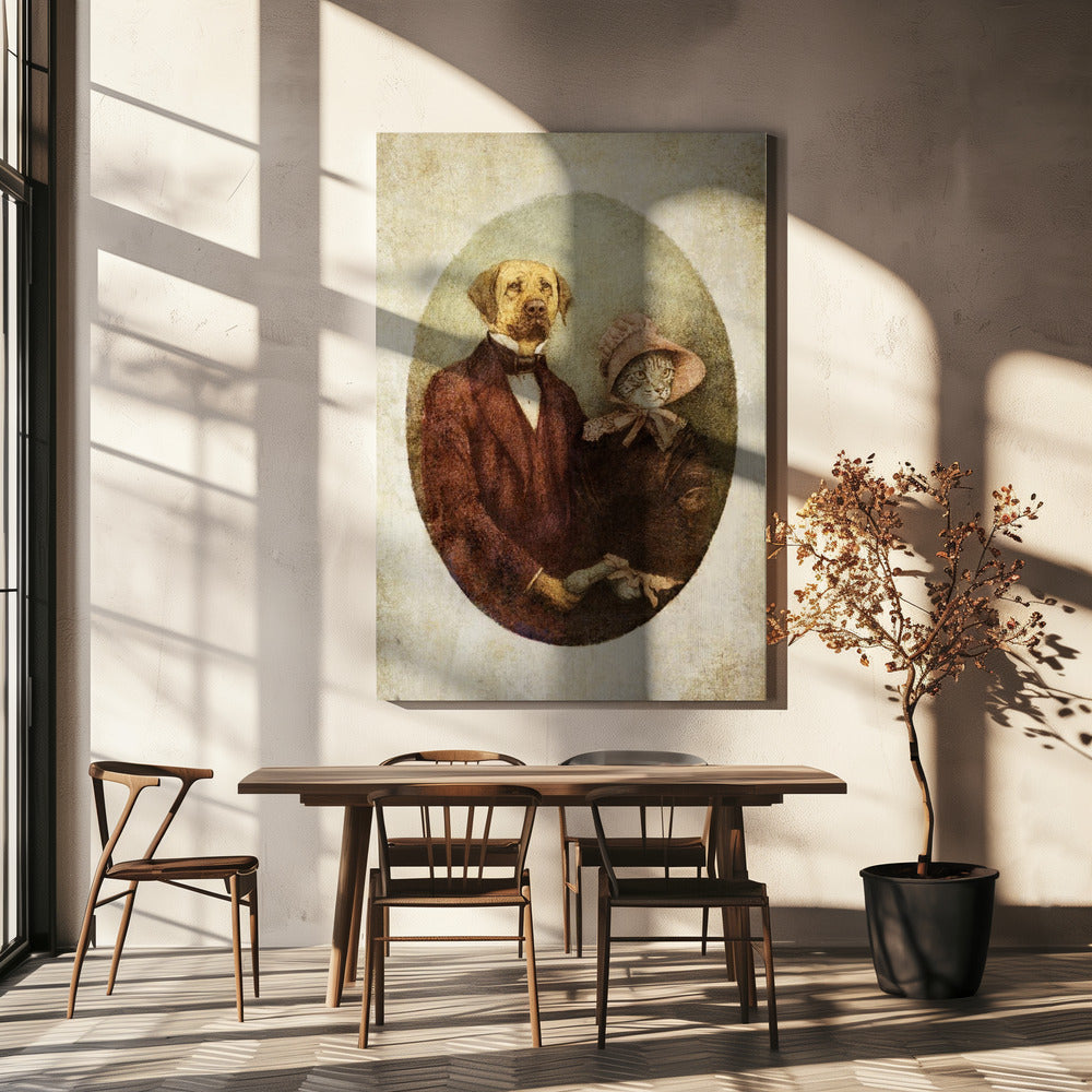 Victorian-style Portrait Couple | Canvas