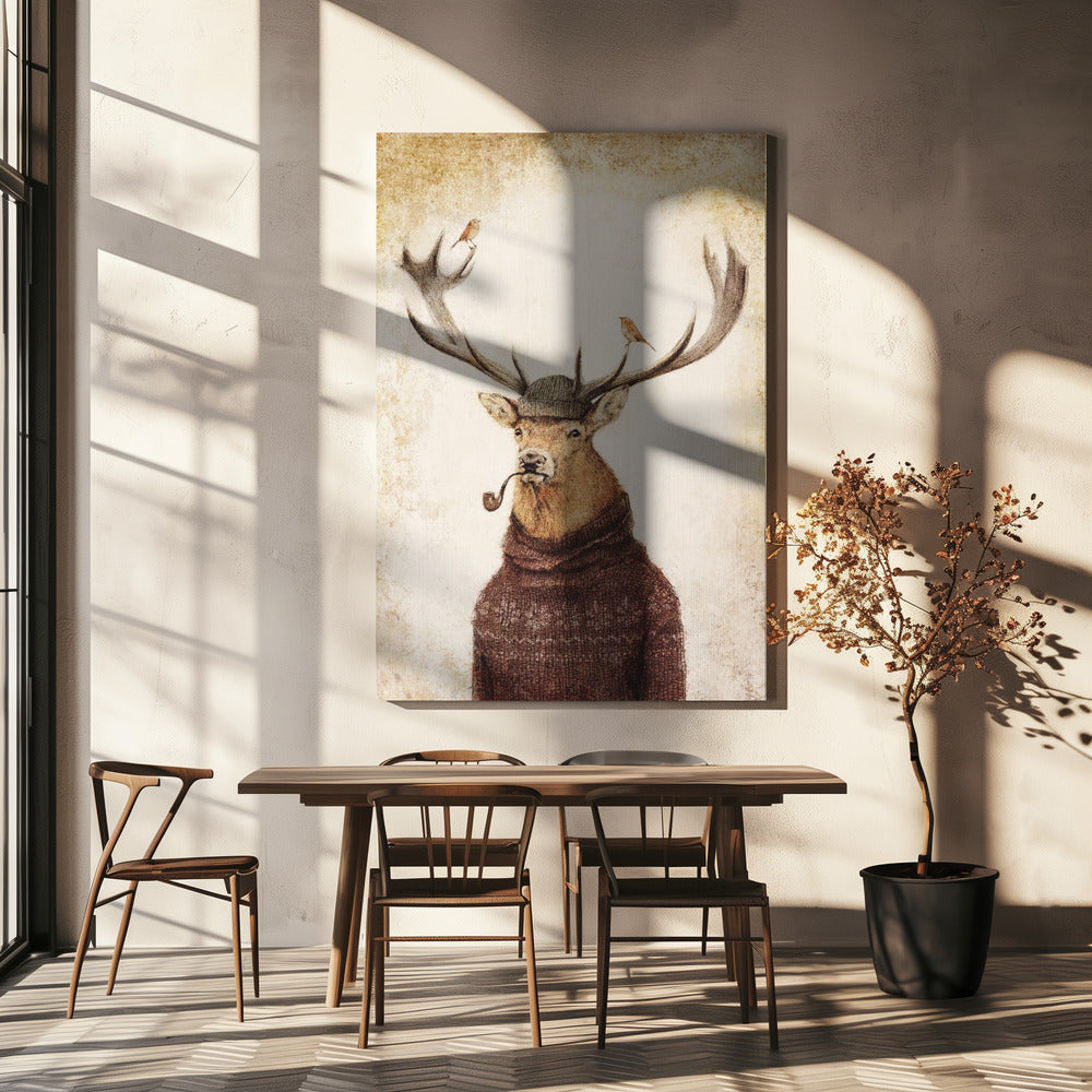 Winter Stag | Canvas