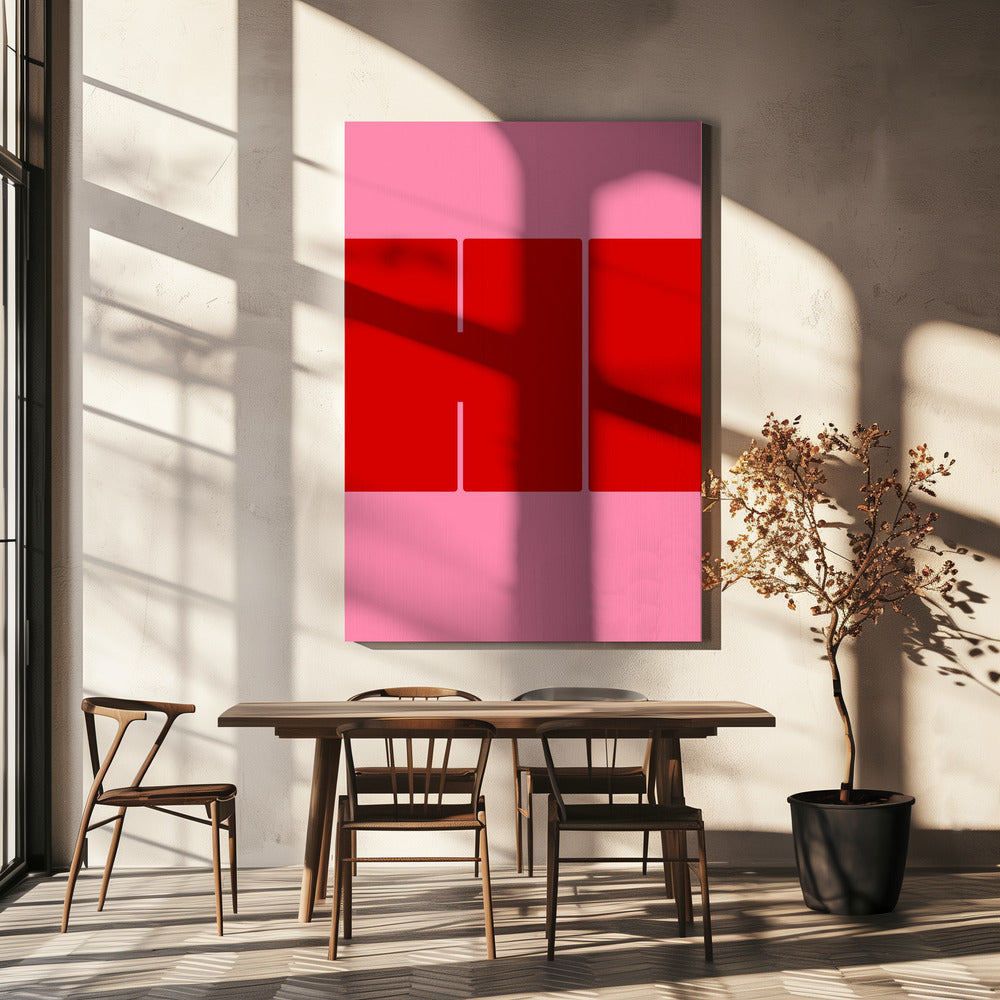 Bold Red Shapes | Canvas
