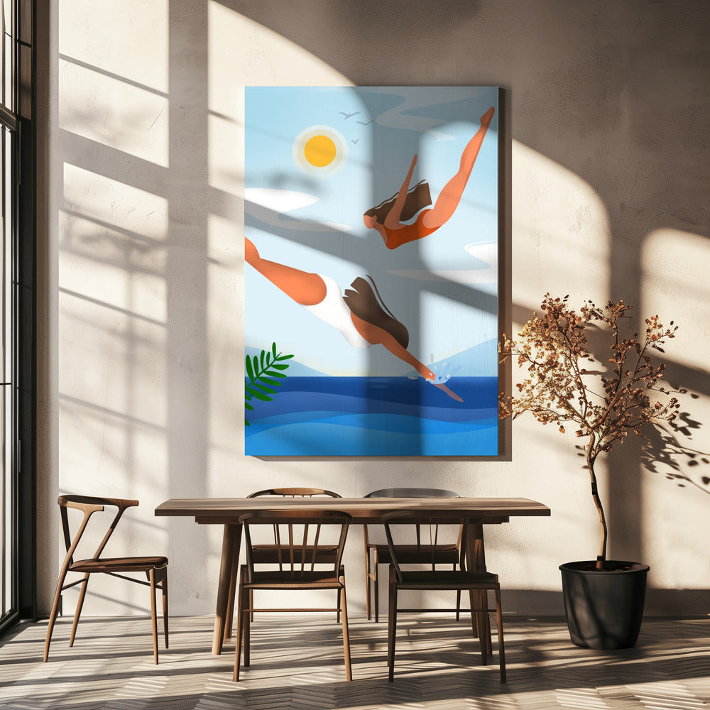 Oceanic Grace | Canvas