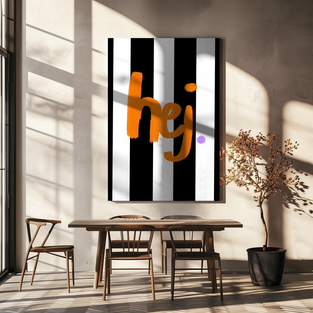 Bold Greeting Stripes | Canvas