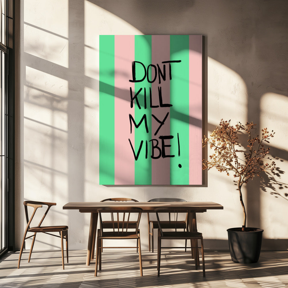Vibrant Stripes Message | Canvas