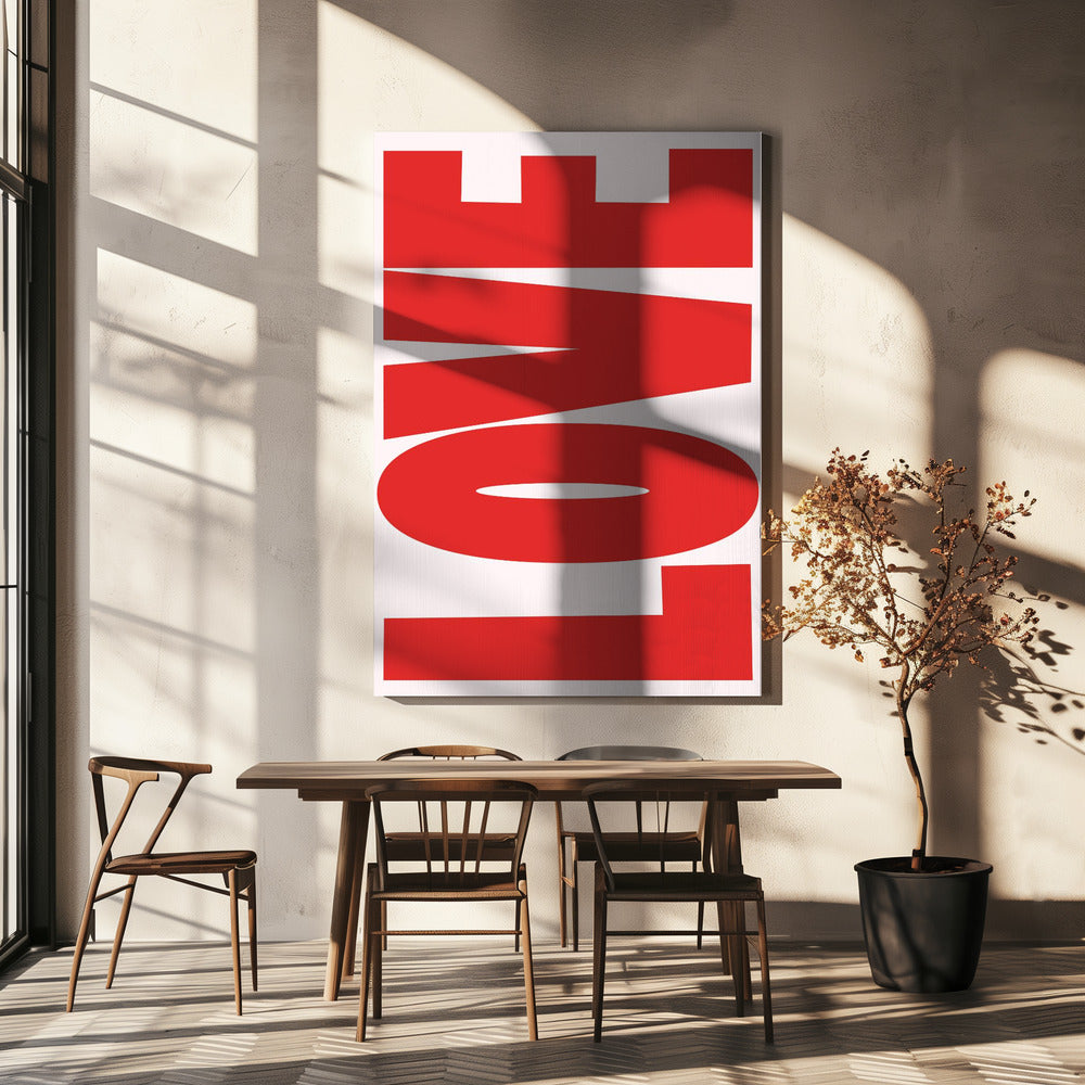 Bold Red Message | Canvas