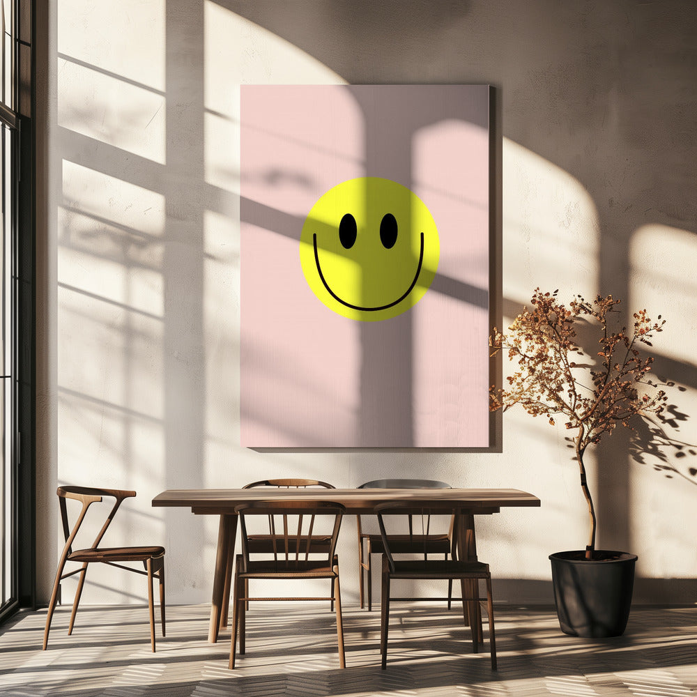 Yellow Smiley Face | Canvas