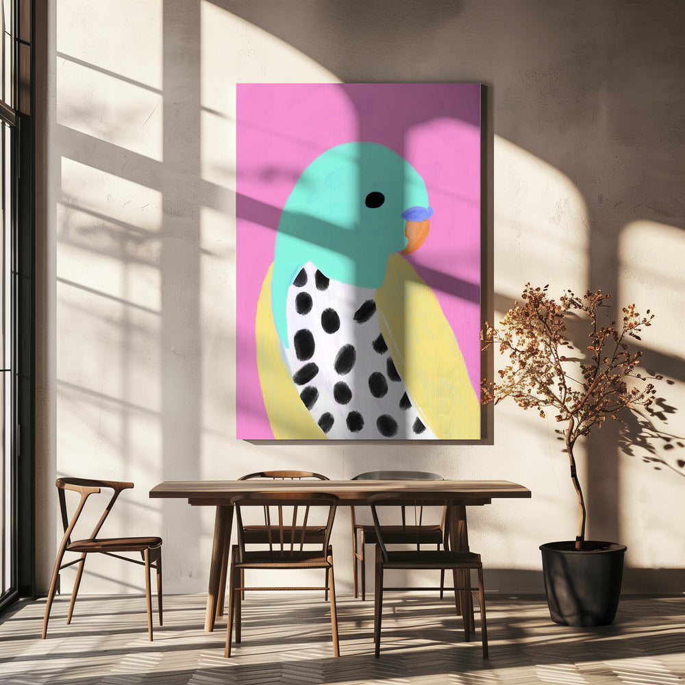 Polka Dot Parakeet | Canvas