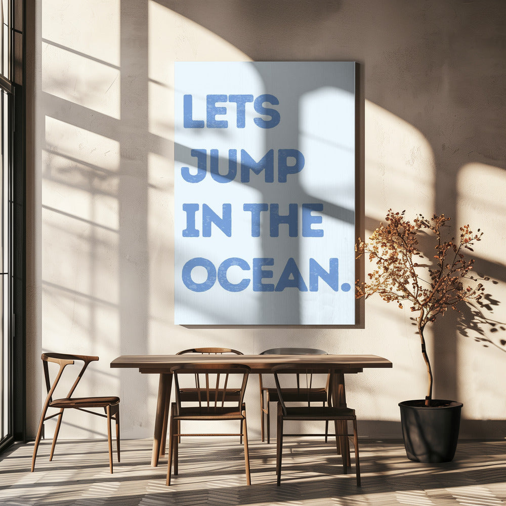 Lets Jump In the Ocean | Canvas