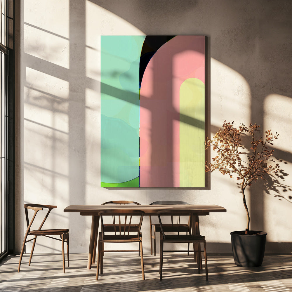 Pastel Curves | Canvas