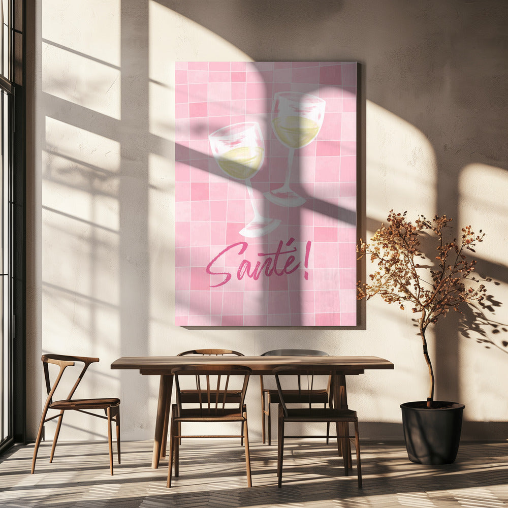 Cheers in Pink! | Canvas