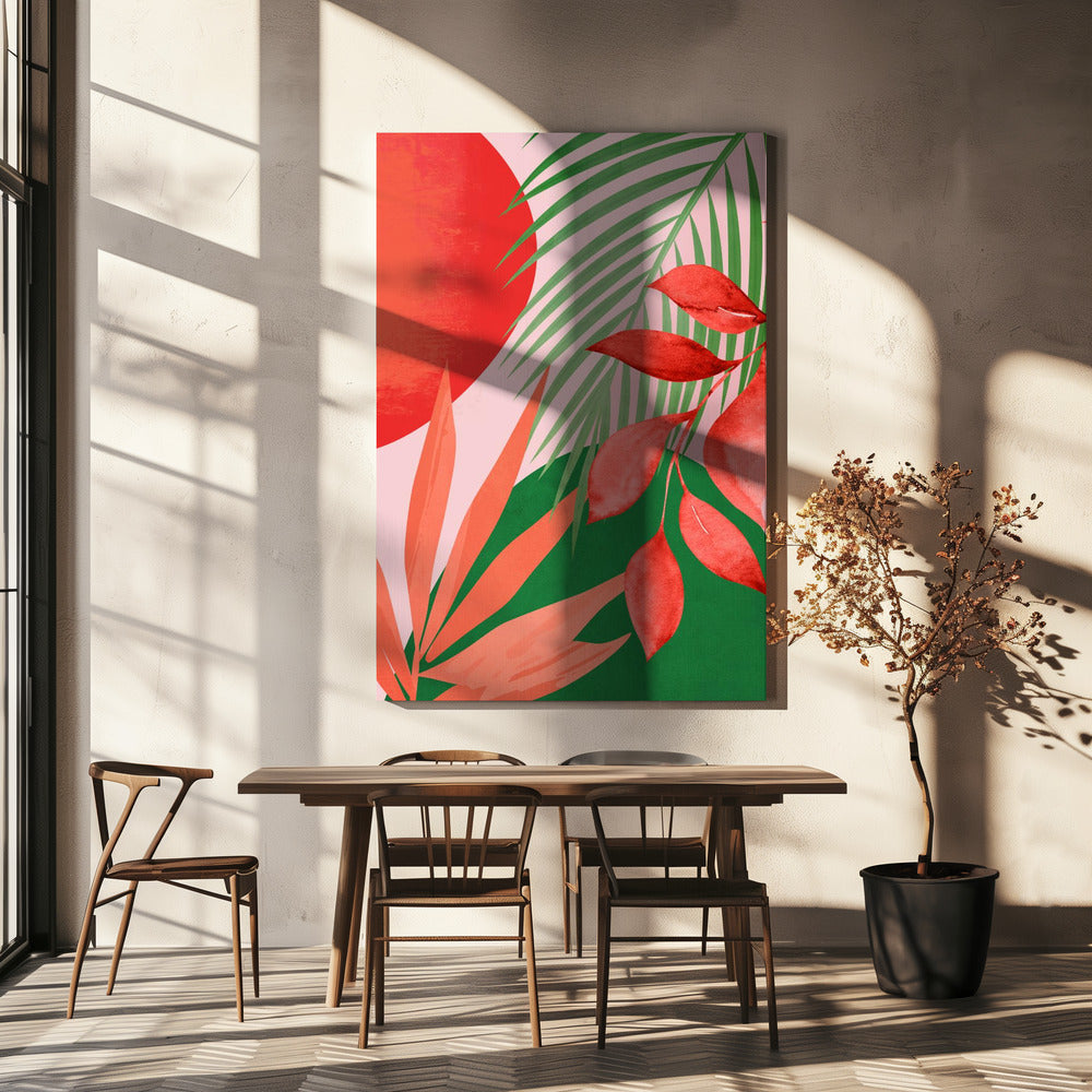 Abstract Art Tropical Garden | Canvas