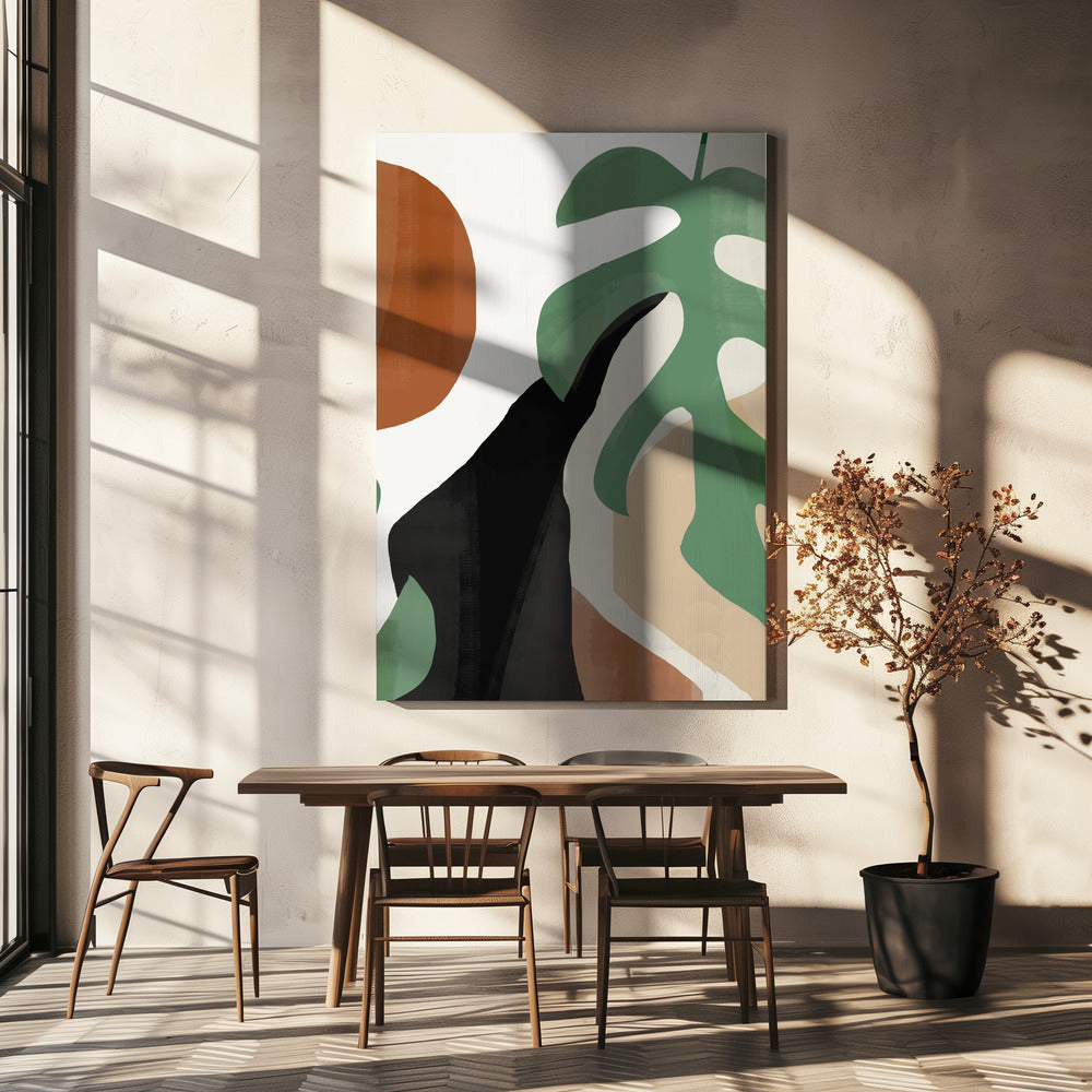 Abstract Art Tropical Leaves | Canvas