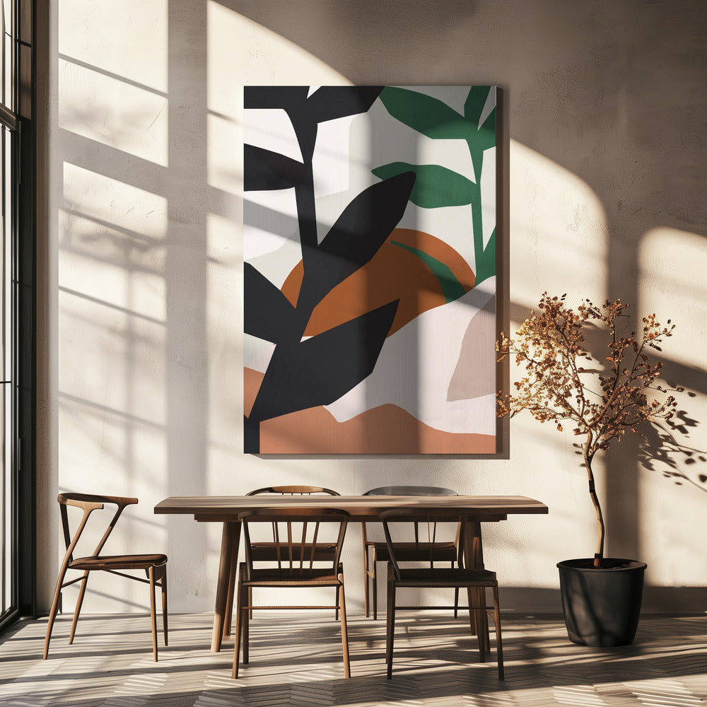 Abstract Art Tropical Leaves | Canvas