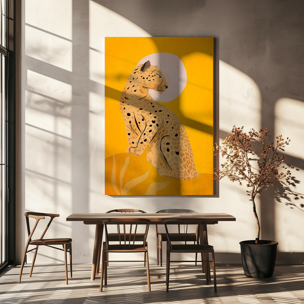 Golden Graceful Cheetah | Canvas