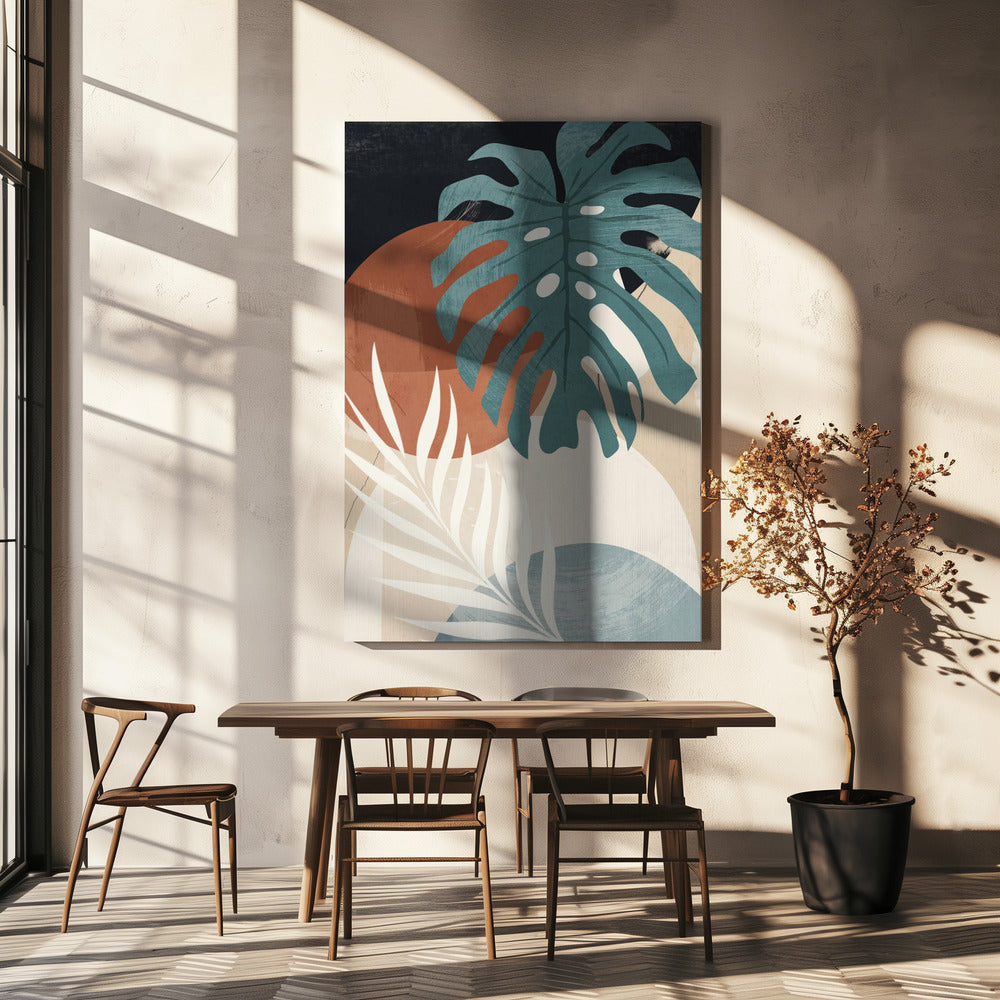 Abstract Art Tropical Leaves | Canvas