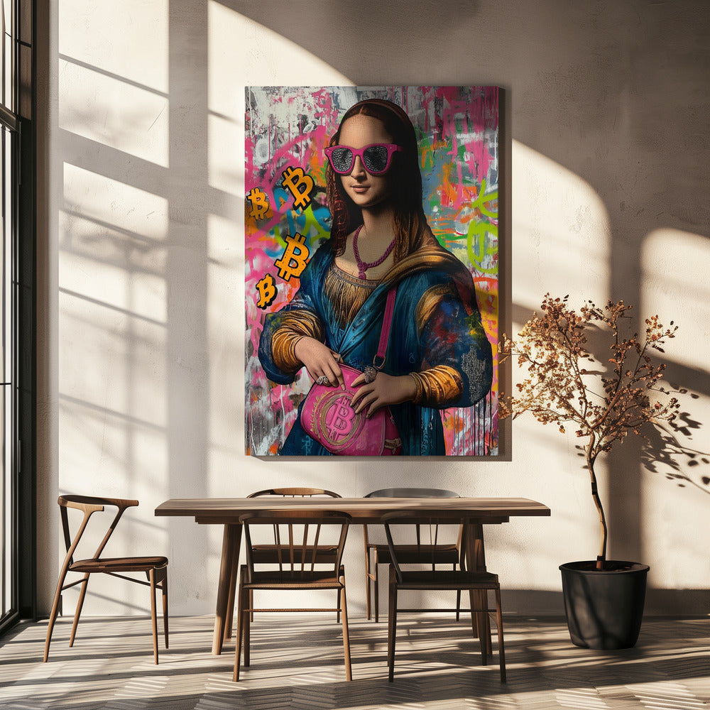 Monalisa Bitcoin | Canvas