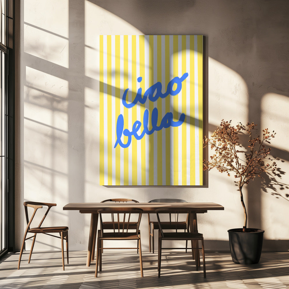 Bright Greeting Stripes | Canvas