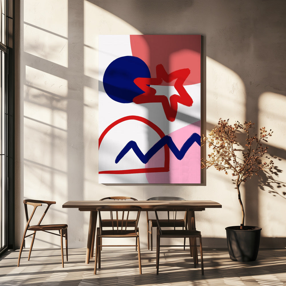 Bold Geometric Shapes | Canvas