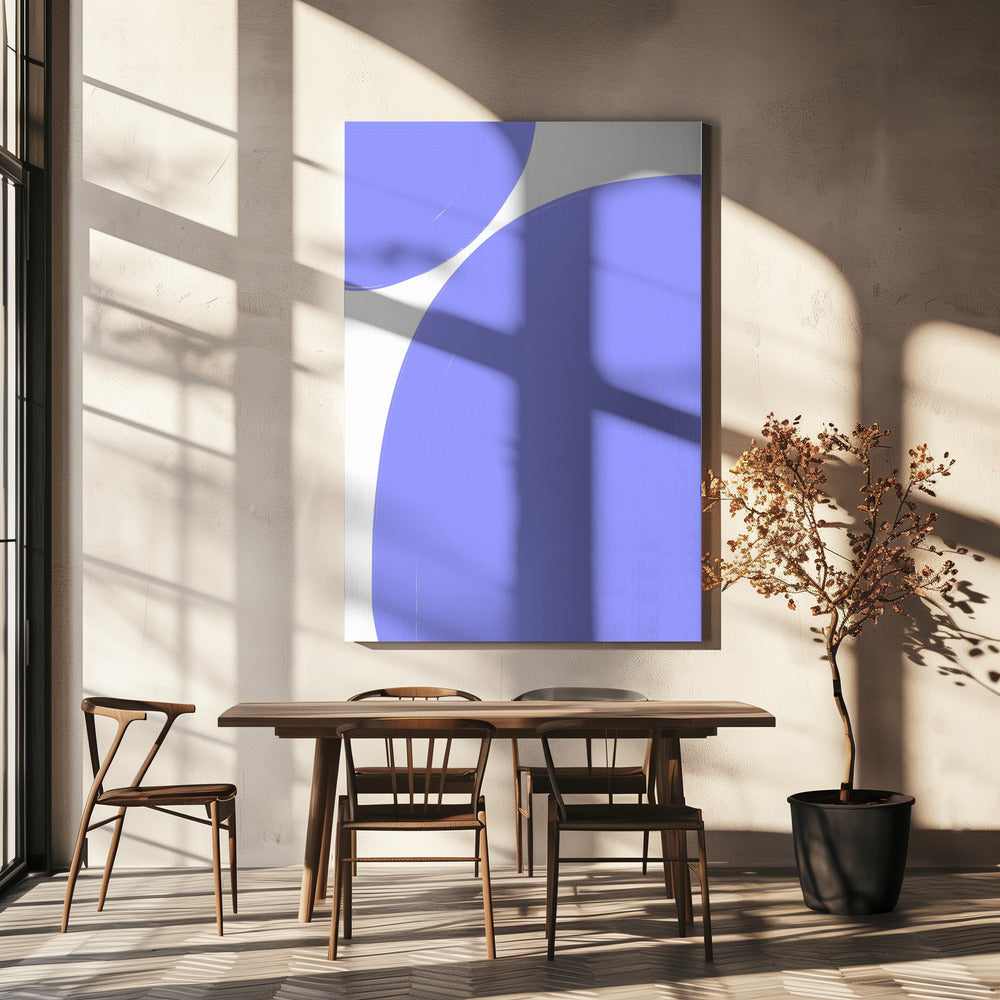 Soft Purple Curves | Canvas