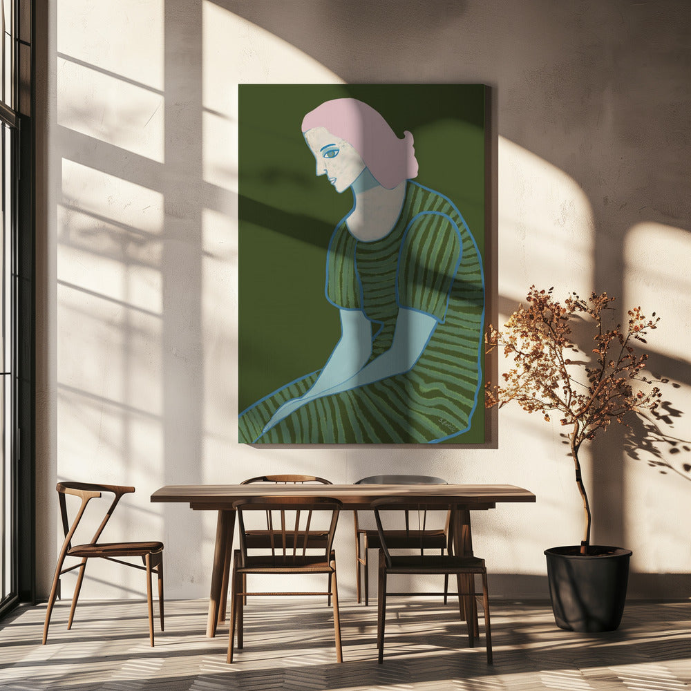 Lady sitting | Canvas