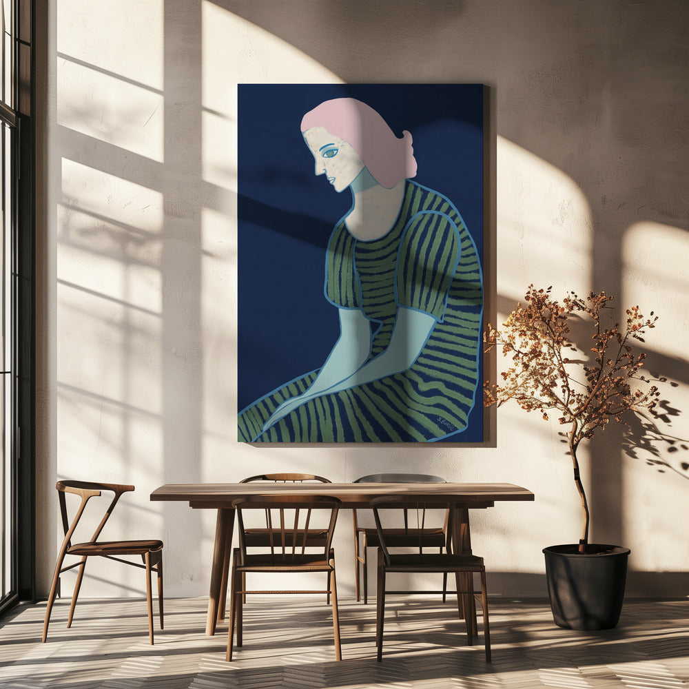 Lady sitting | Canvas