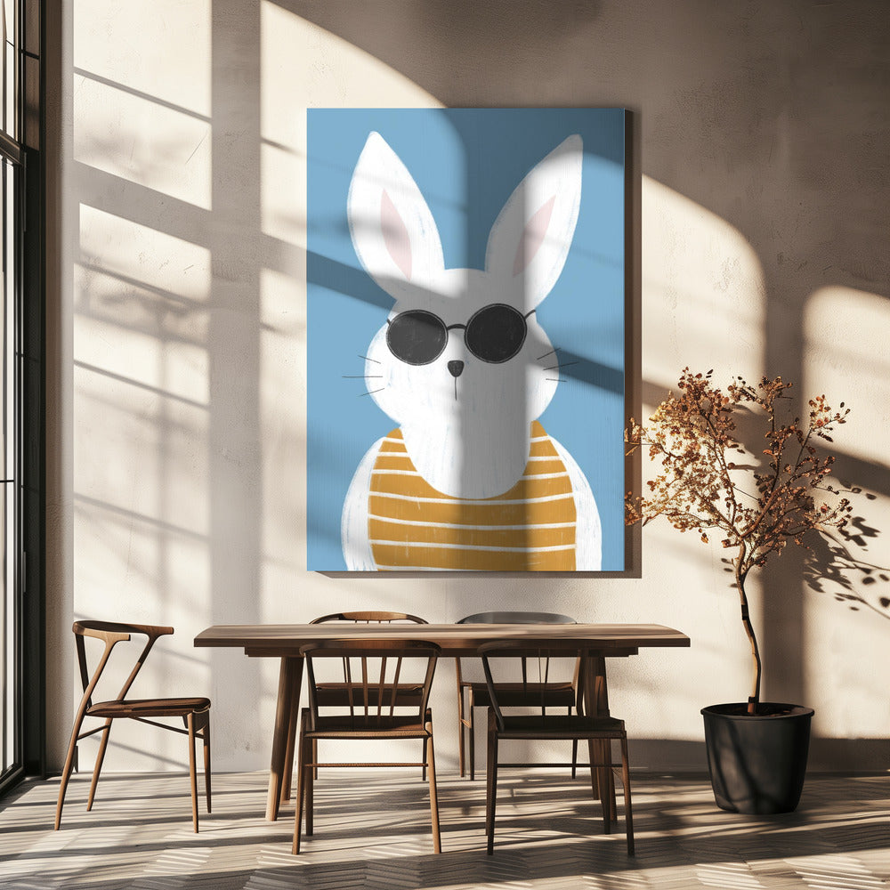 Summer bunny vintage | Canvas
