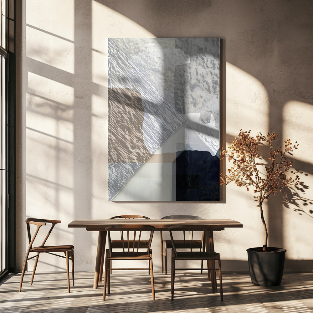 Fragmented Form in White | Canvas