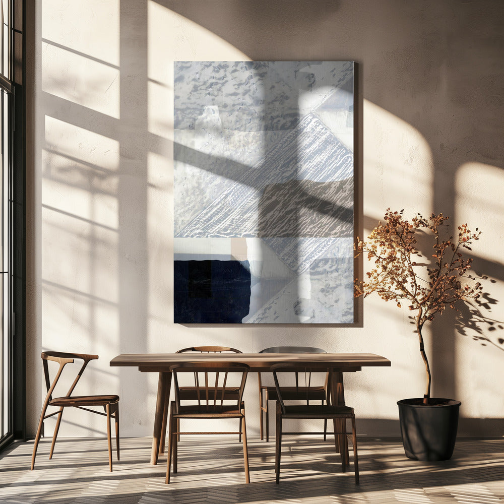 Fragmented Form in White | Canvas