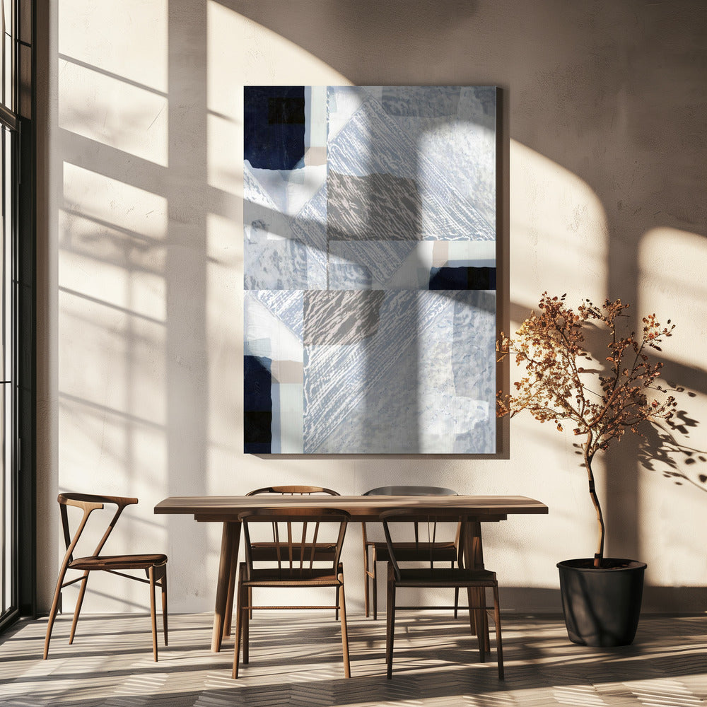 Fragmented Form in White | Canvas