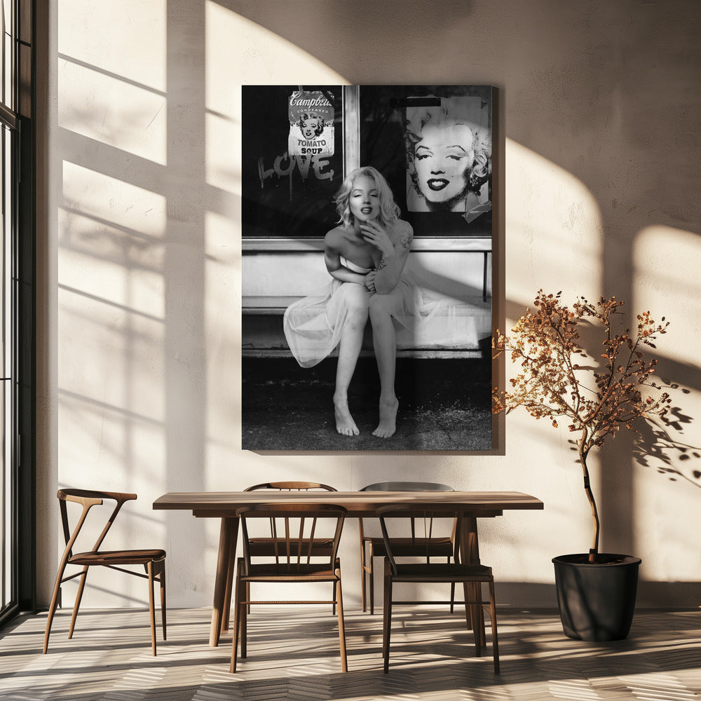 New Marilyn BW | Canvas