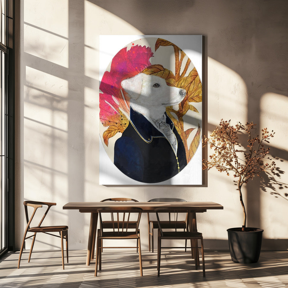 Regal Canine Portrait | Canvas