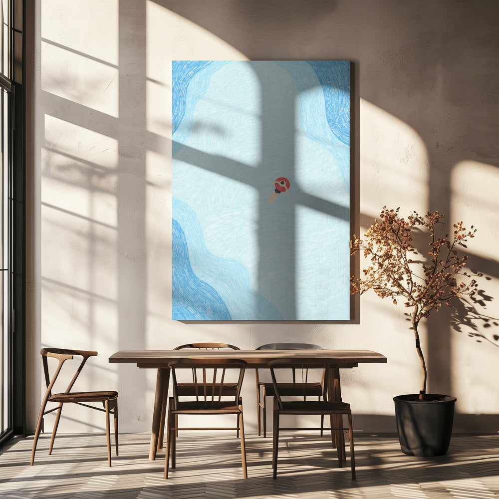 Serene Pool Drift | Canvas
