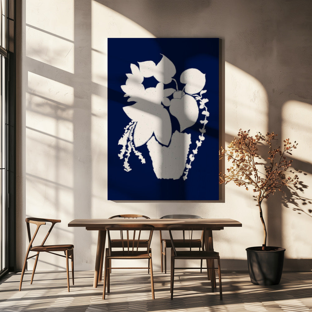 Floral Silhouette of a Plant | Canvas