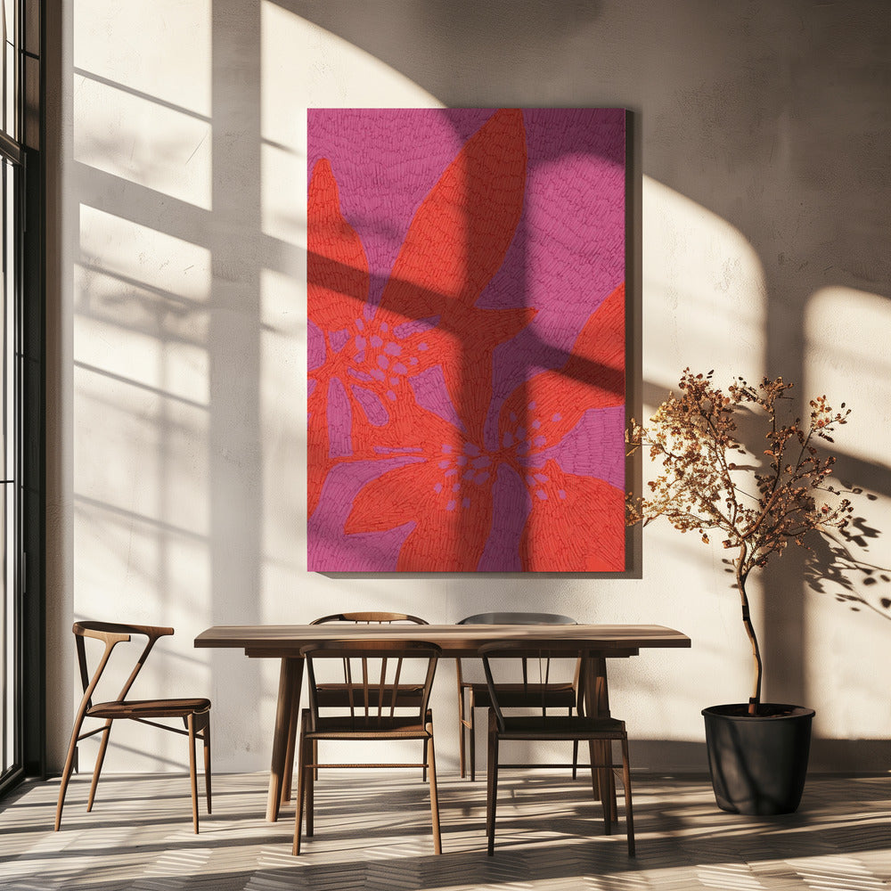 Vibrant Petal Dance | Canvas