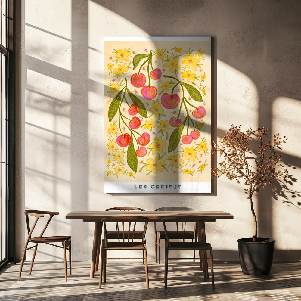 Whimsical Cherry-Themed Design | Canvas
