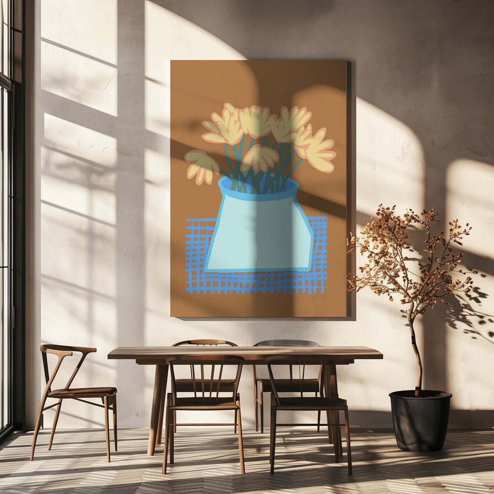 Daisies in vase | Canvas